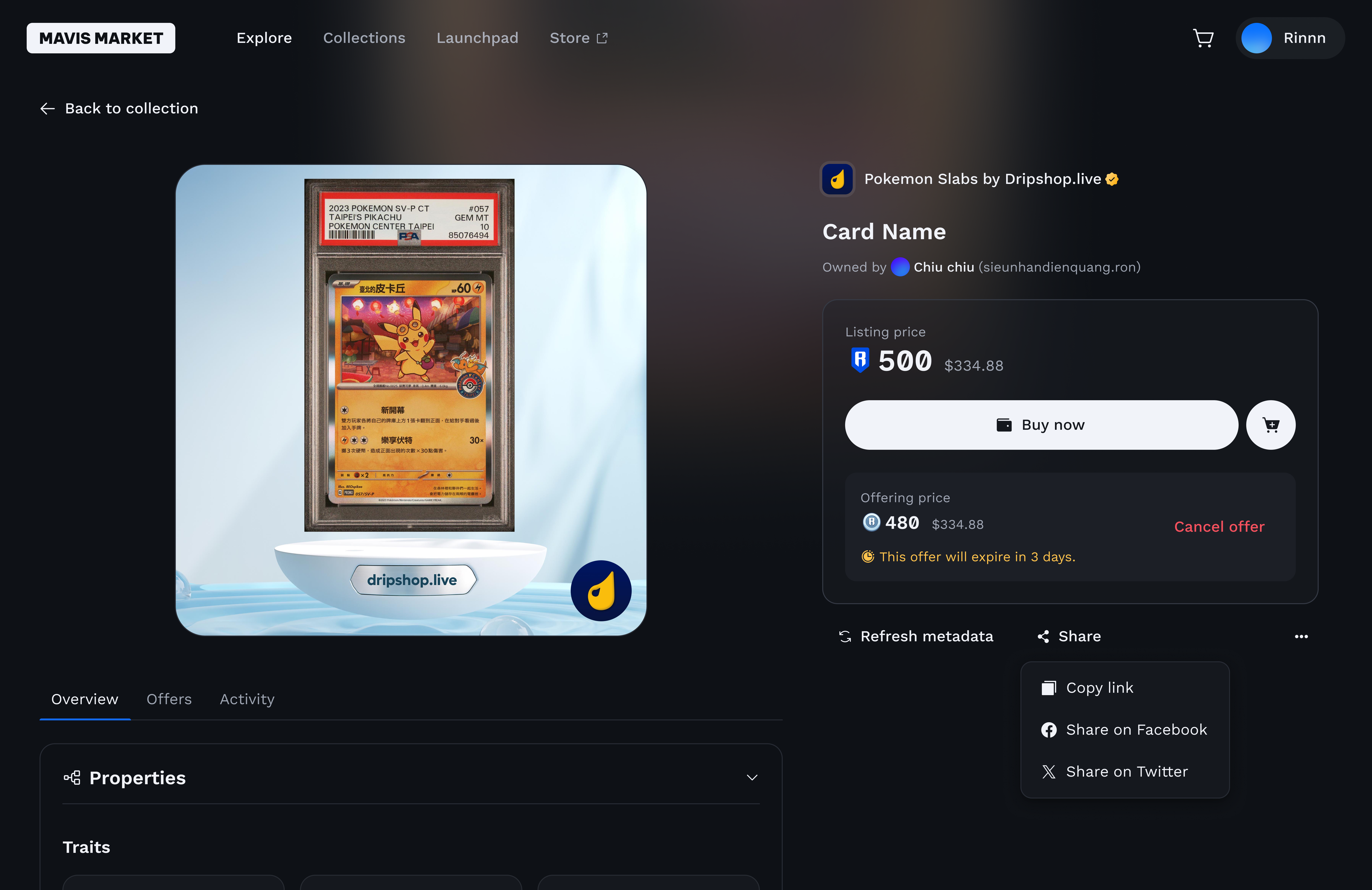 High-resolution PSA-graded 1st Edition Charizard Pokémon card tokenized as redeemable RWA NFT on TCGOnChain platform, step-by-step guide for collectors tokenizing vintage Pokémon cards as Solana RWAs