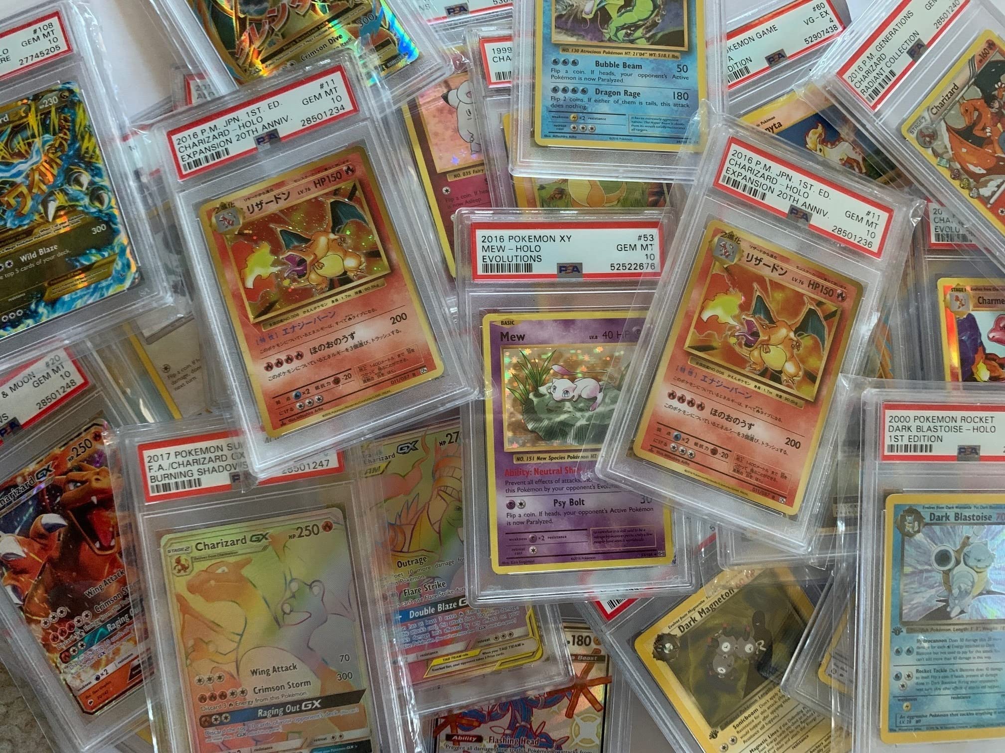 PSA graded Pokémon card slab