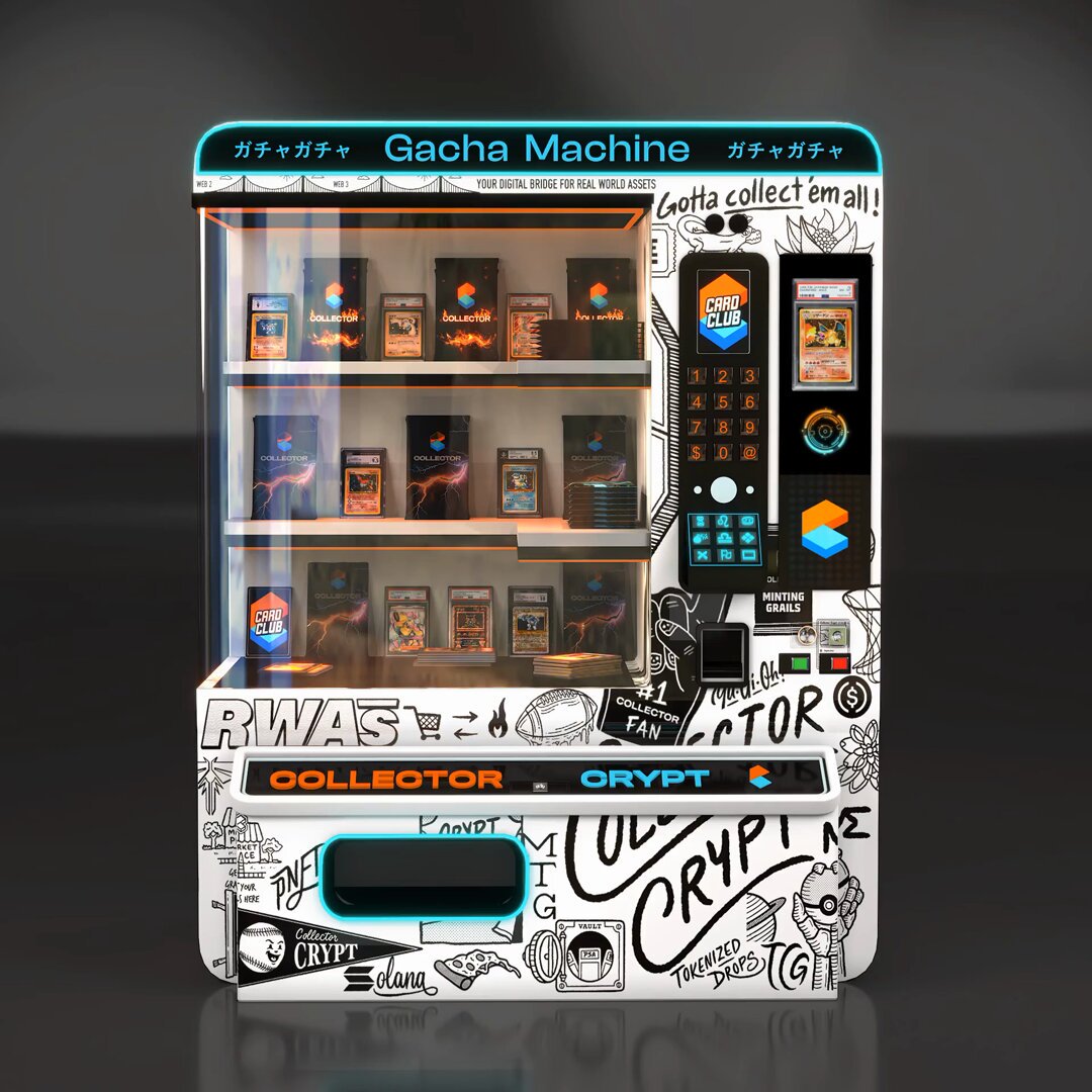 Collector Crypt Gacha machine digital pack opening